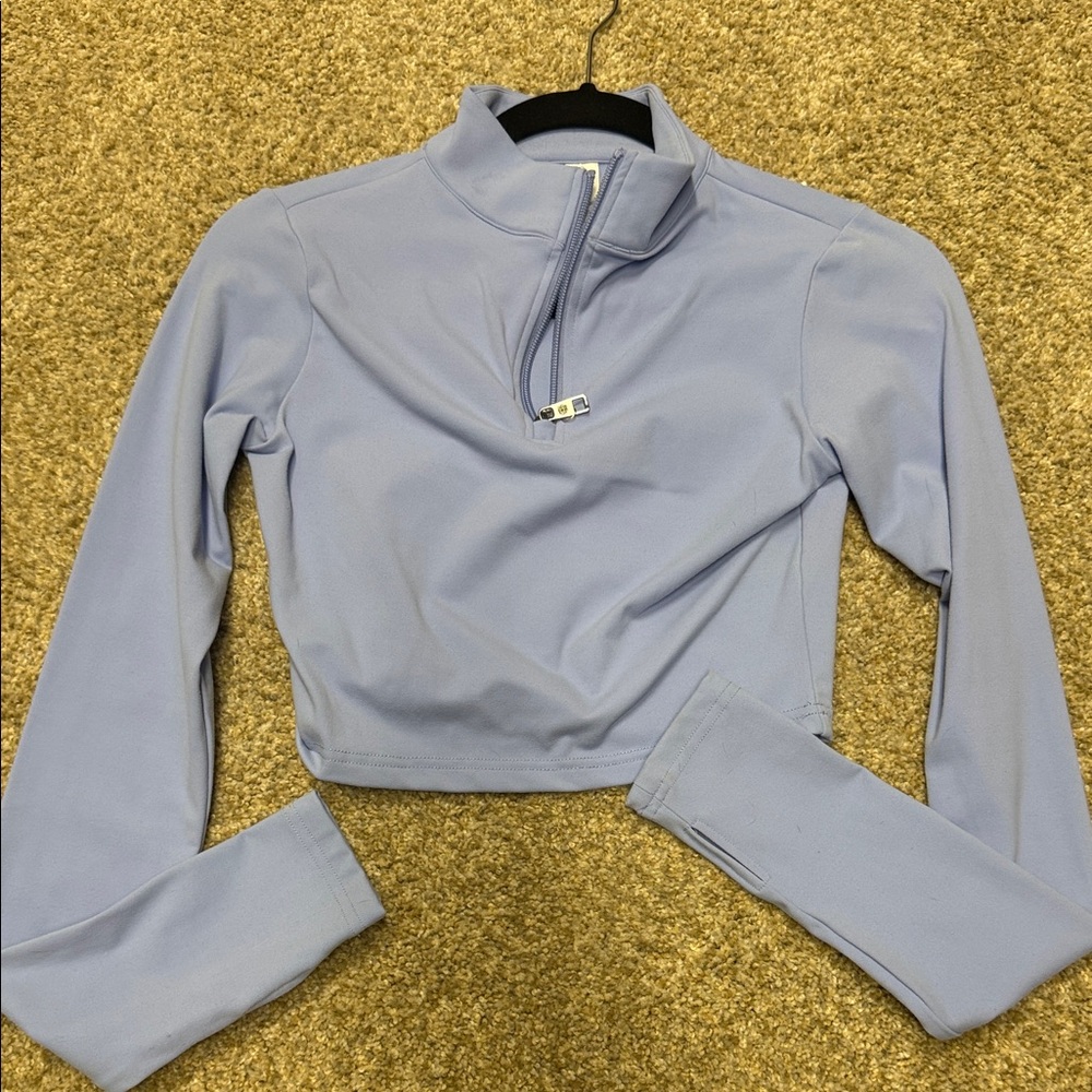 Light purple Long Sleeve Crop jacket